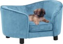 Vidaxl Hundesofa Turkis 69X49X40 cm Plysj