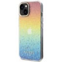 Guess IML Flerfarget Hardcase til iPhone 15 med Fasettert Speil Disco Effekt