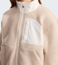 The North Face Girls" Yumiori Off Peak Full Zip Jacket Timeless Taupe/White Dune L