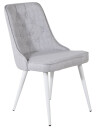 Venture Design Velvet deluxe spise stol Grå Textil/vit Grå