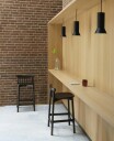 Normann Copenhagen Pind Barstol 65 cm Mørkmalt Ask