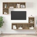  TV benksett 4 pcs artisan eik 37 x 37 x 142.5 cm Konstruert tre