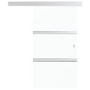 vidaXL Skyvedør med myke dørstopper ESG-glass og aluminium 90x205 cm