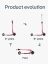SmarTrike Xtend Mini Plus Sparkesykkel 2-in-1, Rose Pink