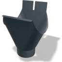 Prefa tut MX-perle og åpning, 333 x 80 mm, P10, antrasitt