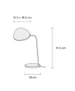 Muuto Leaf Bordlampe Hvit