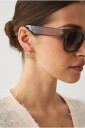 Ellos Collection Klassiske Chunky solbriller Brun
