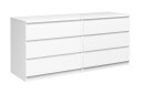 Kommode Lerna 154 cm   Hvit|Høyglans
