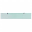 vidaXL Flytende hylle glass 100x20 cm 8 mm