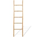 vidaXL Håndklestiger med 5 trinn bambus 150 cm