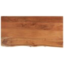  Vegghylle 80x40x2,5 cm rektangulær heltre akasie naturlig kant