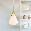 Dyberg Larsen Taklampe Liten Opal/ Messing