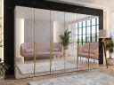 garderobeskap NO_BRAND Garderobeskap PIANO 3 300 cashmere Gull -