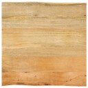  Bordplate 40x40x2,5 cm naturlig kant heltre mango