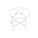 Sofabord HOME4YOU Hannes 50x50x40 cm rustikk melamin - Rustikk melamin