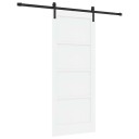 vidaXL Skyvedør Hvit og svart 83 x 202 cm Heltre furu