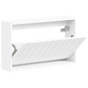 vidaXL Vegghengt skoskap ZWOLLE 71 x 17 x 43 cm Konstruert tre Hvit