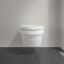 VILLEROY & BOCH ARCHITECTURA OVAL VEGGSKÅL M/SETE & ÅPEN SPYLEKANT, HVIT ALPIN