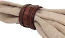 Halvor Bakke – Serviettringer skinn 4-pk Oak (i gaveeske)