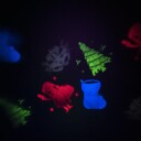 Laserlampe fargede julemotiv IP44 utendørs
