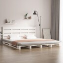 vidaXL Sengeramme hvit 180x200 cm heltre furu 6FT Super King 8720287159506