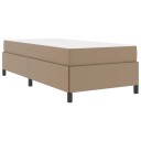  Sengeramme med madrass Cappuccino 90 x 190 cm Kunstlær