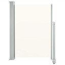 vidaXL Uttrekkbar sidemarkise 100 x 300 cm kremhvit