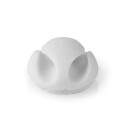 Nedis Kabel Ledelse Kabelklips Klikk Og Go 6 Stk. Antall Plasser: 2 Spor Maksimal Kabeltykkelse: 5.3 Mm TPE Hvit