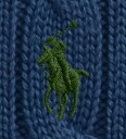 Ralph Lauren Kids Cable Knit Cotton Sweater   Blue   XL