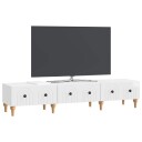  TV skap Høgglans hvit 147 x 34,5 x 30 cm Konstruert tre