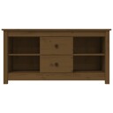vidaXL TV-benk honningbrun 103x36,5x52 cm heltre furu