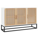 vidaXL Skjenk hvit 105x30x65 cm konstruert tre