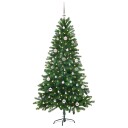  Juletre med 150 LED med stativ grønn 150 cm PE