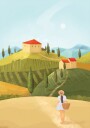 Tuscany Poster Plakat / 40x50cm