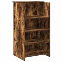  Resepsjonspult røkt eik 55x50x103,5 cm konstruert tre