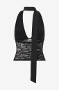Gina Tricot   Halternecktopp Scarf halterneck top   Svart