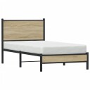  Sengeramme i metall uten madrass sonoma eik 90x190 cm 8721102954474