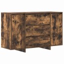  Serviesskap med skuff Røkt eik 120 x 41 x 75 cm Konstruert tre