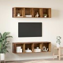  TV benk sett 3 pcs Gammelt tre Konstruert tre