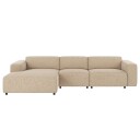 Rowico Home Willard Sofa 4-pers. m. chaiselong, Venstre, Lys beige stoff   Unoliving