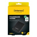 Intenso Powerbank XS5000 5000 mAh med USB-C Svart