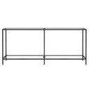 vidaXL Konsollbord gjennomsiktig 180x35x75,5 cm herdet glass