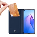 Dux Ducis Dux Ducis Skin Pro-Deksel For Oppo Reno 8-Deksel Med Klaff Kort Lommebokstativ Blå