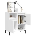 vidaXL Skjenk hvit 60x35x70 cm konstruert tre