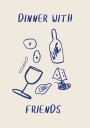 Wine and Cheese Night Plakat / 70x100