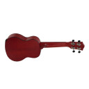 Dimavery Uk-100 Soprano Ukulele Flamed Rød