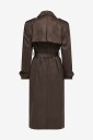 Only   Trenchcoat Onlina Long Faux Suede   Brun