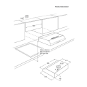 Electrolux EFU216W Underbygd Kjøkkenvifte 60 cm med Belysning og Vaskbart Filter Hvit