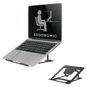 Neomounts Sammenleggbart laptopstativ for 10-17'' - Svart