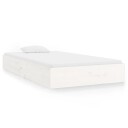 vidaXL Sengeramme hvit heltre 100x200 cm